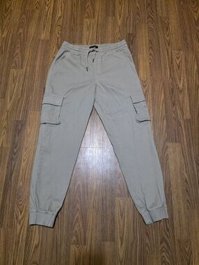 Silver Jeans Charlotte Cargo Pants Beige Utility Gorpcore Womens Small F18